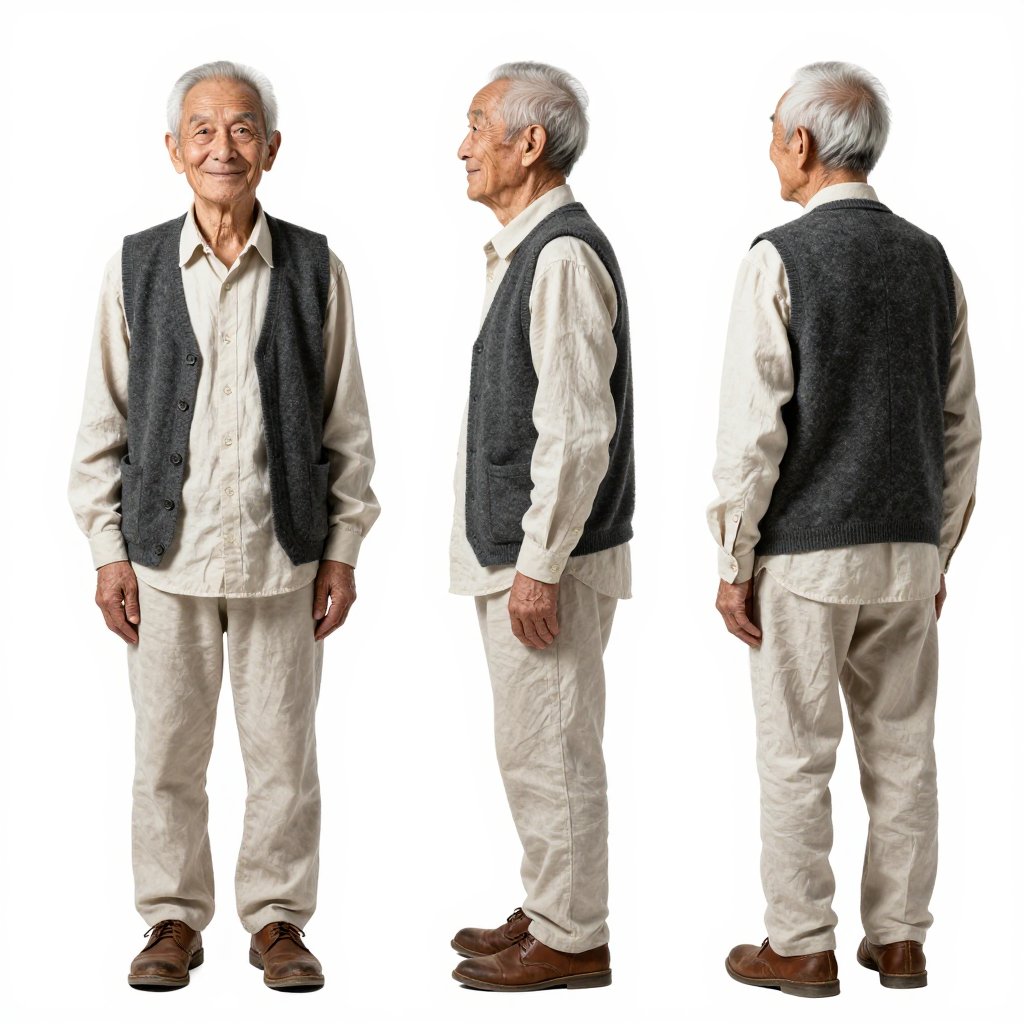 角色三视图·斜侧
